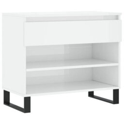 Walplus Shoe Cabinet High Gloss White 70X36X60 Cm Engineered Wood - thumbnail 2