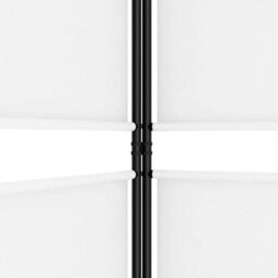 Berkfield 5-Panel Room Divider White 250X220 Cm Fabric - thumbnail 7