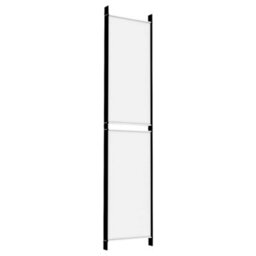 Berkfield 5-Panel Room Divider White 250X220 Cm Fabric - thumbnail 6