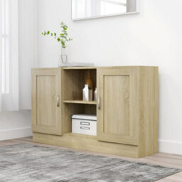 Berkfield Sideboard Sonoma Oak 120X30.5X70 Cm Engineered Wood - thumbnail 1