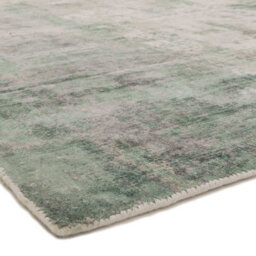 Green Viscose Easy To Clean Abstract Handmade , Luxurious , Modern Rug For Living Room, Bedroom - 240Cm X 340Cm - thumbnail 2
