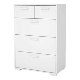 Wyld Haus Stuttgart Gloss White 5-Drawer Chest 700 X 398 X 1019 mm - thumbnail 4
