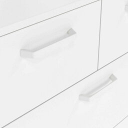 Wyld Haus Stuttgart Gloss White 5-Drawer Chest 700 X 398 X 1019 mm - thumbnail 8