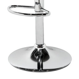 Beliani Living Transparent Acrylic Bar Stools Set Of 2 - Swivel Gas-Lift Adjustable Height, Glossy Iron Base - thumbnail 7