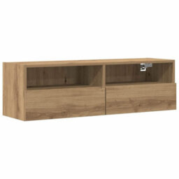 Berkfield Tv Wall Cabinet Artisan Oak 100X30X30 Cm Engineered Wood - thumbnail 2