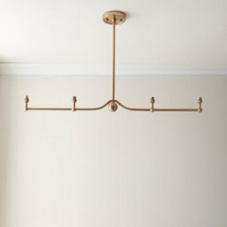 Luminosa Lighting Luminosa Santiago Brushed Aged Brass Plate Pendant Light With Coral Pink Fabric Ikat Shade 16Cm 4X B22 - thumbnail 5