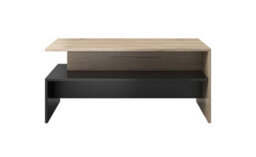 Arte Baros Chic Coffee Table In San Remo Oak & Black - W1000mm X H450mm X D600mm - thumbnail 2