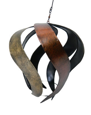 Metal Wind Spinner Garden Ornament - Gold/silver/bronze - image 1