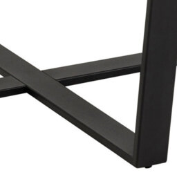 Furniture To Go Amble Round Dining Table With Brown Marble Melamine Top & Black Legs - thumbnail 7