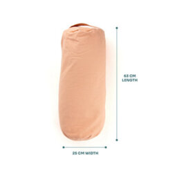 Myga Pink Buckwheat Support Yoga Bolster Pillow For Comfort And Relaxation - thumbnail 4