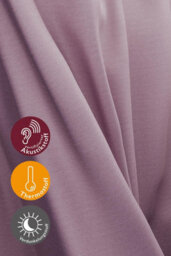 Bricoflor Blackout Curtain With Concealed Loops  - Rosa - 2,45 X 1,40 M - Plain - thumbnail 2