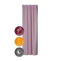 Bricoflor Blackout Curtain With Concealed Loops  - Rosa - 2,45 X 1,40 M - Plain - thumbnail 5