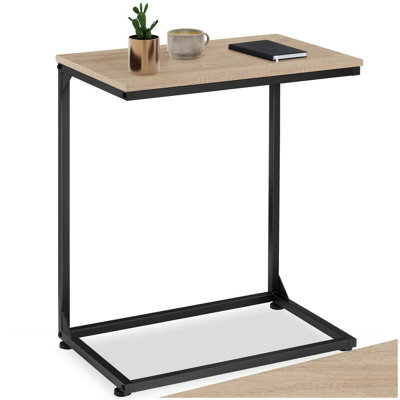 Tectake Bedside Table Cardiff - Industrial Style, 55.5 X 35 X 67 Cm - Industrial Wood Light, Oak Sonoma - image 1