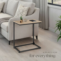 Tectake Bedside Table Cardiff - Industrial Style, 55.5 X 35 X 67 Cm - Industrial Wood Light, Oak Sonoma - thumbnail 7