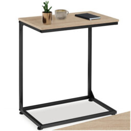 Tectake Bedside Table Cardiff - Industrial Style, 55.5 X 35 X 67 Cm - Industrial Wood Light, Oak Sonoma - thumbnail 1