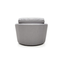 Abakus Direct Darcy Swivel Chair In Light Grey Linen Fabric - thumbnail 3