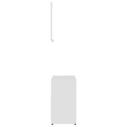 Berkfield Durable Bathroom Furniture Set White Engineered Wood - thumbnail 6