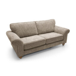 Abakus Direct Ingrid Collection 3 Seater Sofa In Taupe - thumbnail 5