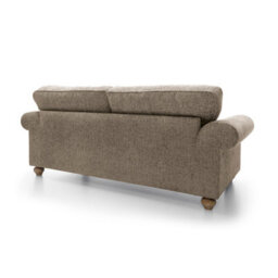 Abakus Direct Ingrid Collection 3 Seater Sofa In Taupe - thumbnail 4