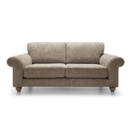 Abakus Direct Ingrid Collection 3 Seater Sofa In Taupe - thumbnail 2