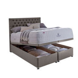 Pocket Spring Bed Company Mulberry Mattress & Pebble Grey Full Ottoman Divan In 3 Sizes - thumbnail 3