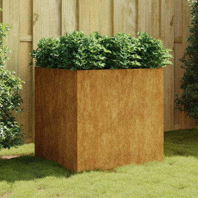 Berkfield Planter 80X80X80 Cm Corten Steel - image 1