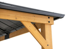 Sunjoy Outdoor Cedar Wood Gazebo Rimo - 390Cm X 450Cm, Anthracite - thumbnail 5