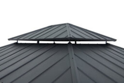 Sunjoy Outdoor Cedar Wood Gazebo Rimo - 390Cm X 450Cm, Anthracite - thumbnail 4