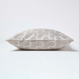 Homescapes Geometric Natural Jacquard Cushion Cover, 45 X 45 Cm - thumbnail 3