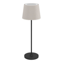Eglo Leonero Steel And Fabric Portable Touch-Dimmer Led Tuneable White Table Lamp, Beige - thumbnail 2