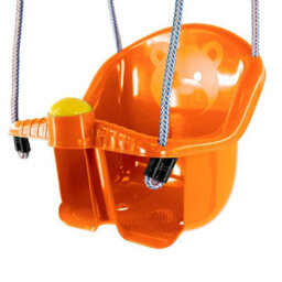GEEZY The Magic Toy Shop Orange Swing Seat For Baby Children Toddler Outdoor Garden Rope Safety Safe Swing - thumbnail 2