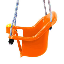 GEEZY The Magic Toy Shop Orange Swing Seat For Baby Children Toddler Outdoor Garden Rope Safety Safe Swing - thumbnail 4