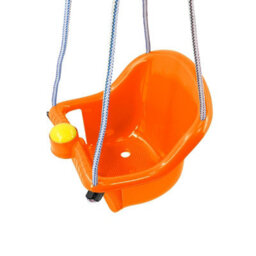 GEEZY The Magic Toy Shop Orange Swing Seat For Baby Children Toddler Outdoor Garden Rope Safety Safe Swing - thumbnail 5
