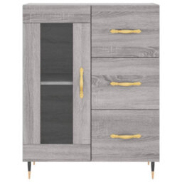 Berkfield Highboard Grey Sonoma 69.5X34X180 Cm Engineered Wood - thumbnail 8
