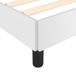 Berkfield Bed Frame White 90X190 Cm 3Ft Single Faux Leather - thumbnail 7