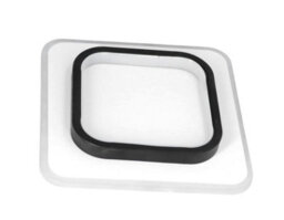 Modern Led Ceiling Lights Acrylic Square Ceiling Lamp Black 24Cm (Warm Light) - thumbnail 5