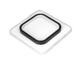 Modern Led Ceiling Lights Acrylic Square Ceiling Lamp Black 24Cm (Warm Light) - thumbnail 6