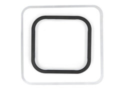 Modern Led Ceiling Lights Acrylic Square Ceiling Lamp Black 24Cm (Warm Light) - thumbnail 3
