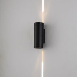 Ultra Beam Lighting Ultrabeam Black 6 Watt Up And Down Outdoor Led Wall Light - Ip65 Rated - 600 Lumens - 3000K Warm White - thumbnail 1