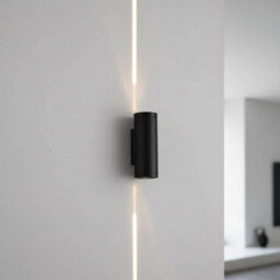 Ultra Beam Lighting Ultrabeam Black 6 Watt Up And Down Outdoor Led Wall Light - Ip65 Rated - 600 Lumens - 3000K Warm White - thumbnail 3