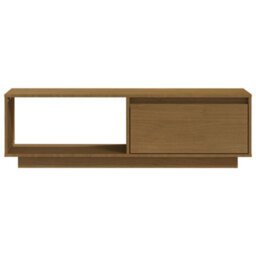 Berkfield Tv Cabinet Honey Brown 110X30X33.5 Cm Solid Pinewood - thumbnail 4