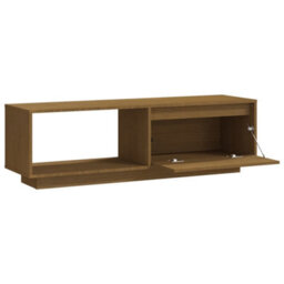 Berkfield Tv Cabinet Honey Brown 110X30X33.5 Cm Solid Pinewood - thumbnail 7