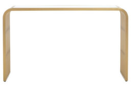 Orsina Vogue Matte Gold Slatted Console Table