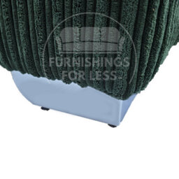 Furnishings For Less UK Bishop Green U Shaped Soft Fabric Jumbo Cord Detachable 5 Seater Large Sofa - thumbnail 6