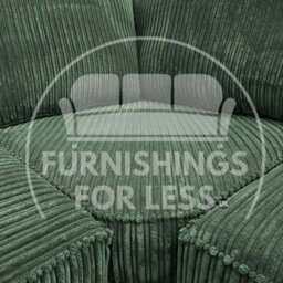 Furnishings For Less UK Bishop Green U Shaped Soft Fabric Jumbo Cord Detachable 5 Seater Large Sofa - thumbnail 2