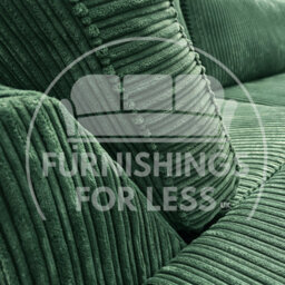 Furnishings For Less UK Bishop Green U Shaped Soft Fabric Jumbo Cord Detachable 5 Seater Large Sofa - thumbnail 4