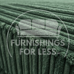 Furnishings For Less UK Bishop Green U Shaped Soft Fabric Jumbo Cord Detachable 5 Seater Large Sofa - thumbnail 3