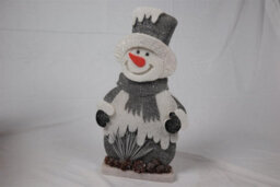 Shatchi 52Cm Red Snowman Christmas Tabletop Figures Glitter Foam Showpiece Decorations - thumbnail 1