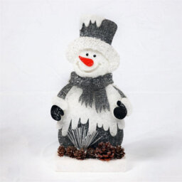 Shatchi 52Cm Red Snowman Christmas Tabletop Figures Glitter Foam Showpiece Decorations - thumbnail 5
