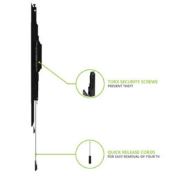 Kanto Mounts Pf300 Fixed Low-Profile Tv Wall Mount For 32-Inch To 90-Inch Tvs - Black - thumbnail 3